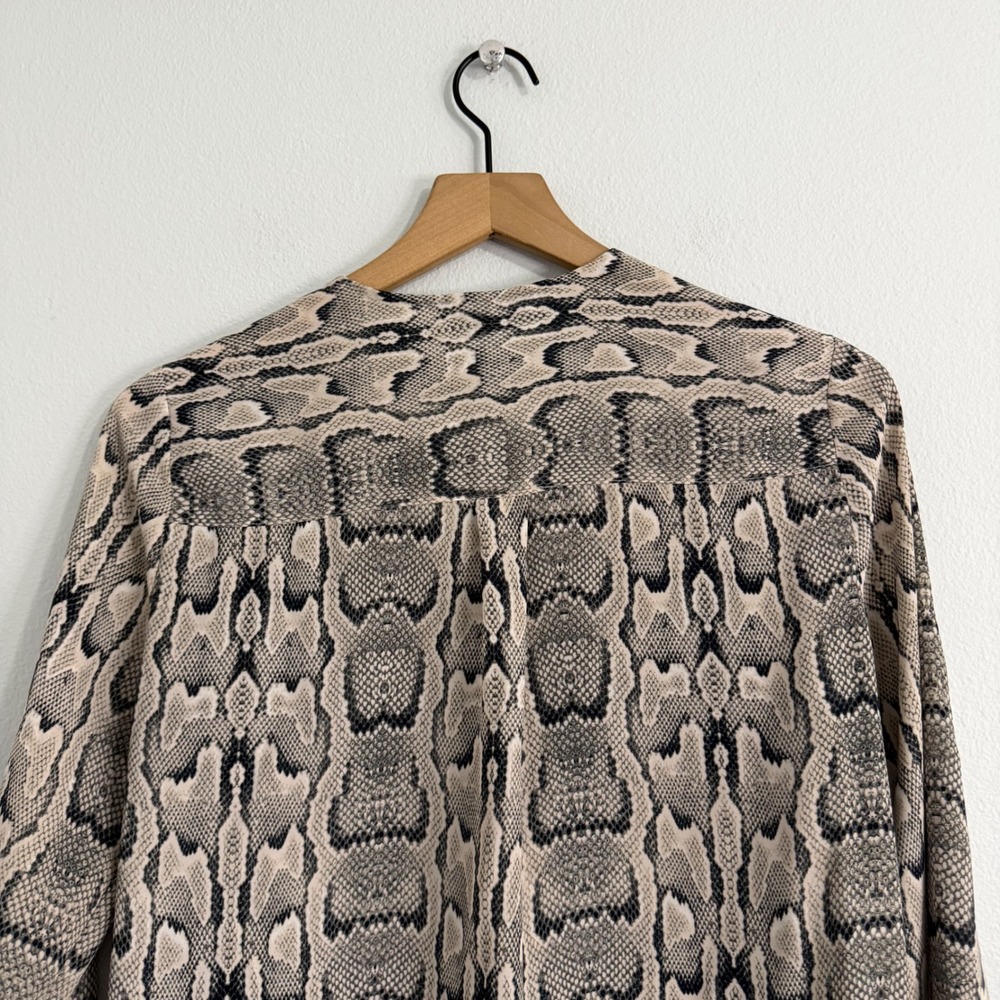 Express - Snakeprint Button Down Blouse - image 4